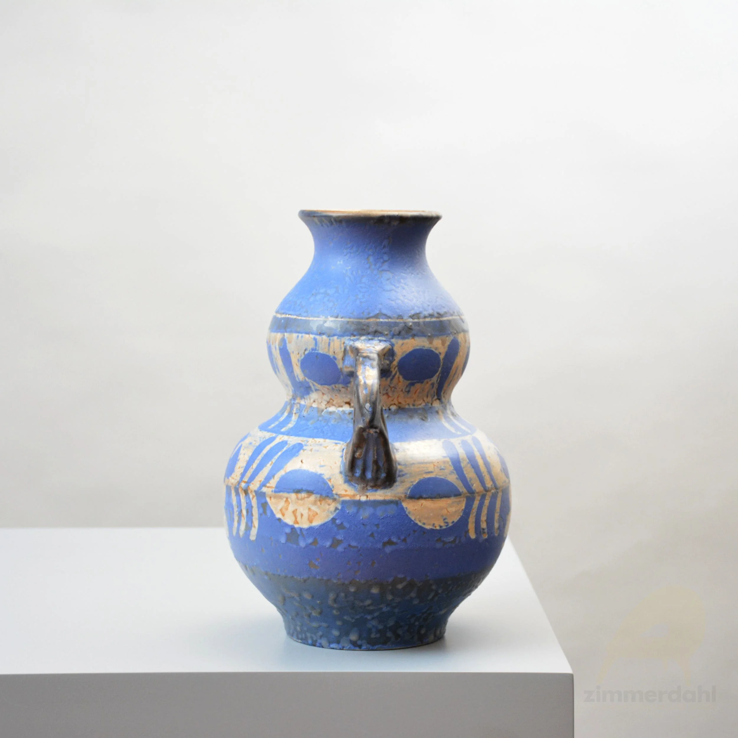 Large 1930s Earthenware Vase for Upsala Ekeby, Sweden